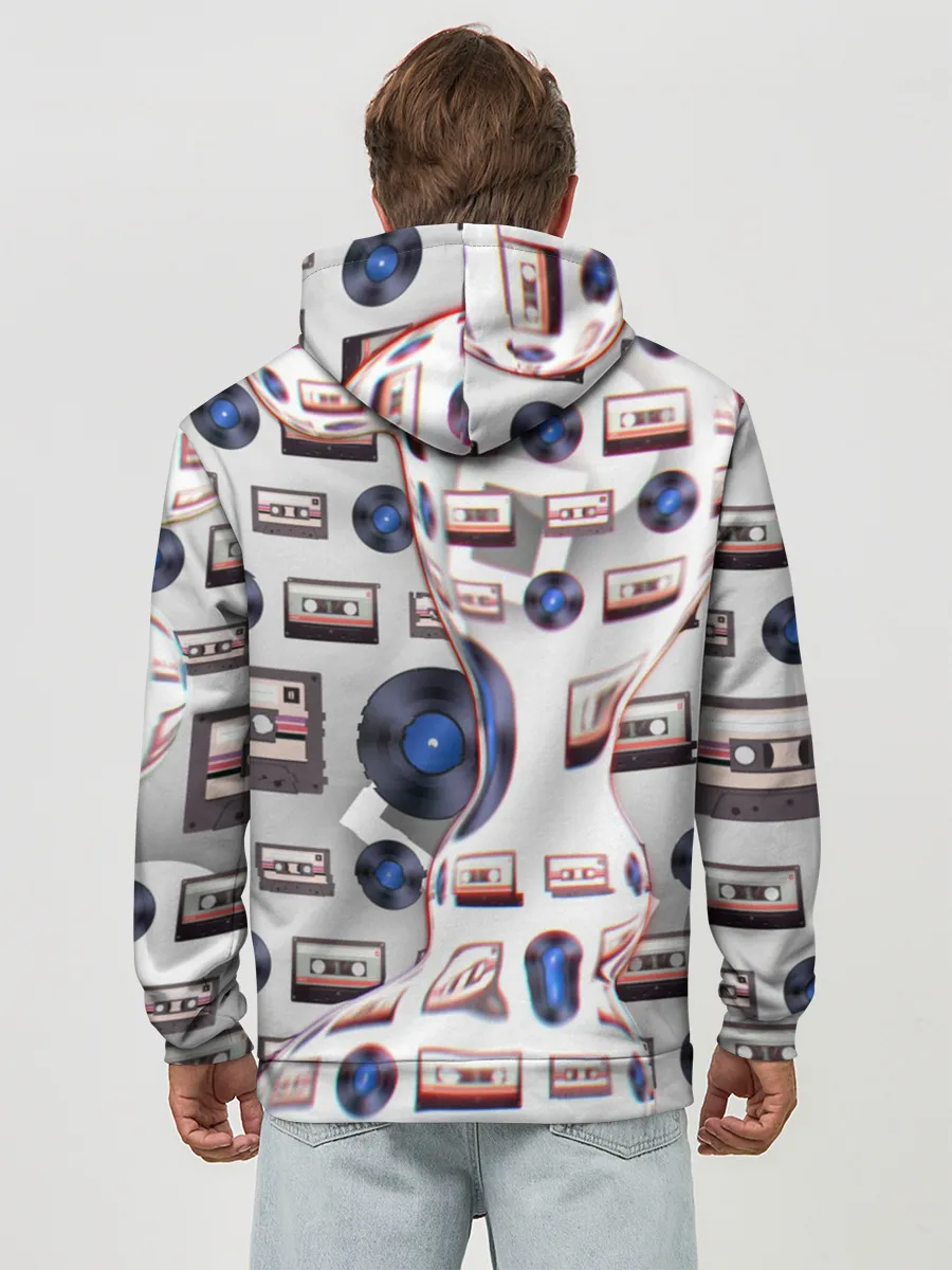 Худи мужской база хлопок / дискотека 80