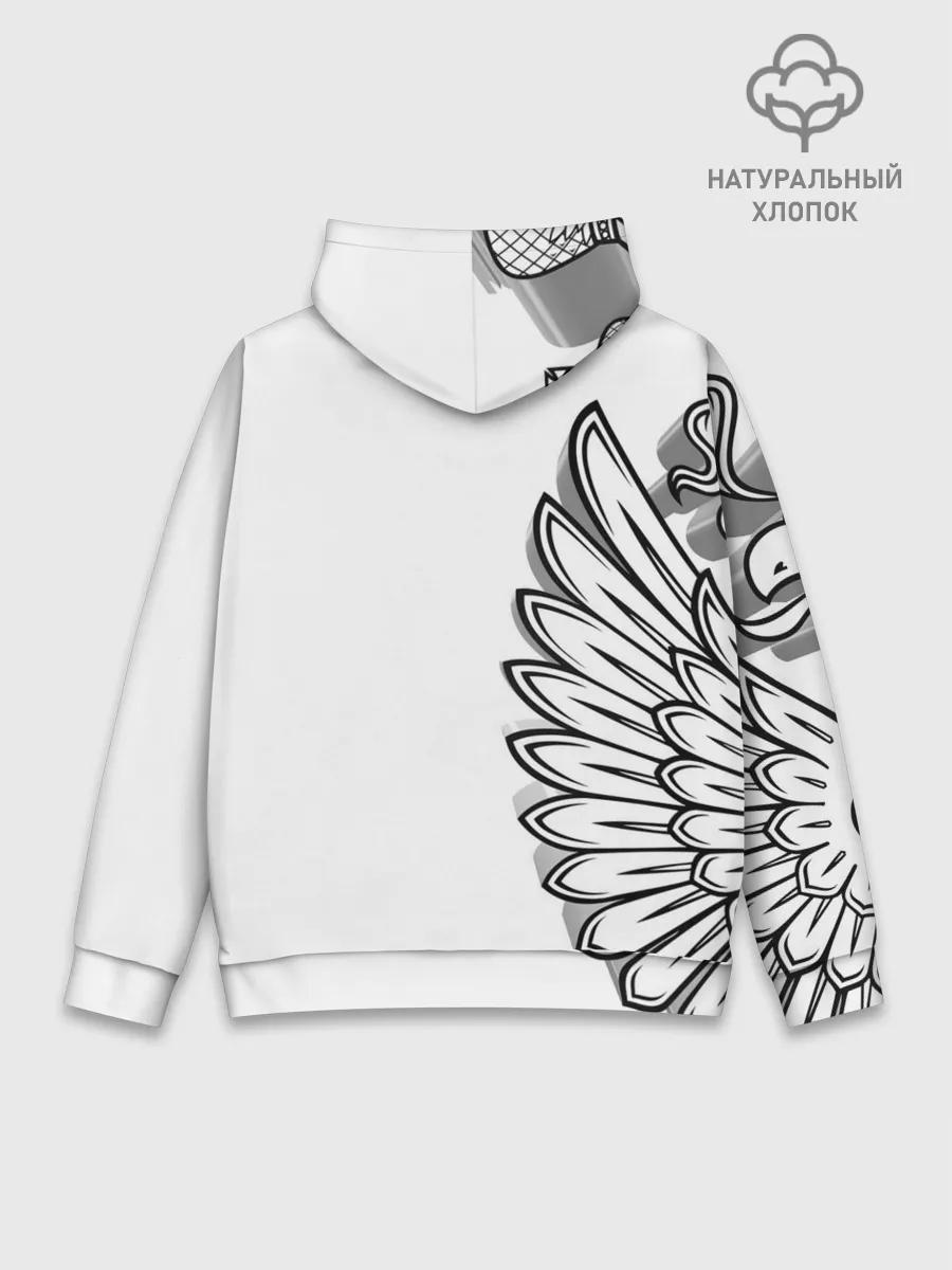 Худи мужской база хлопок / Russia | MSKSide 3D Logo