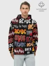 Худи мужской база хлопок / AC DC LOGOBOMBING