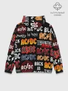 Худи мужской база хлопок / AC DC LOGOBOMBING