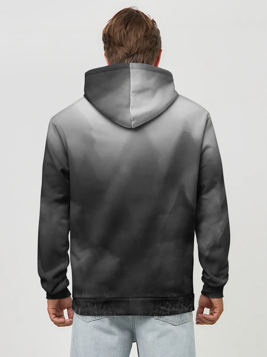 Худи мужской база хлопок / СИРЕНОГОЛОВЫЙ / ТУМАННЫЙ ЛЕС