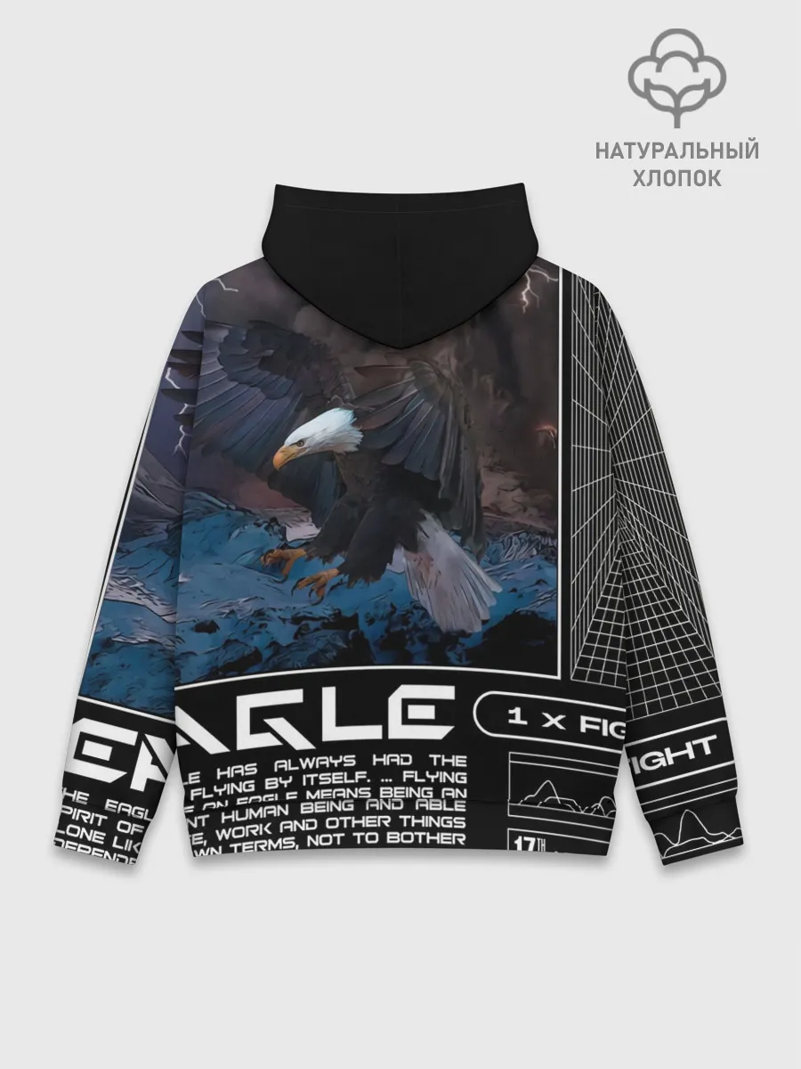 Худи мужской база хлопок / Eagle