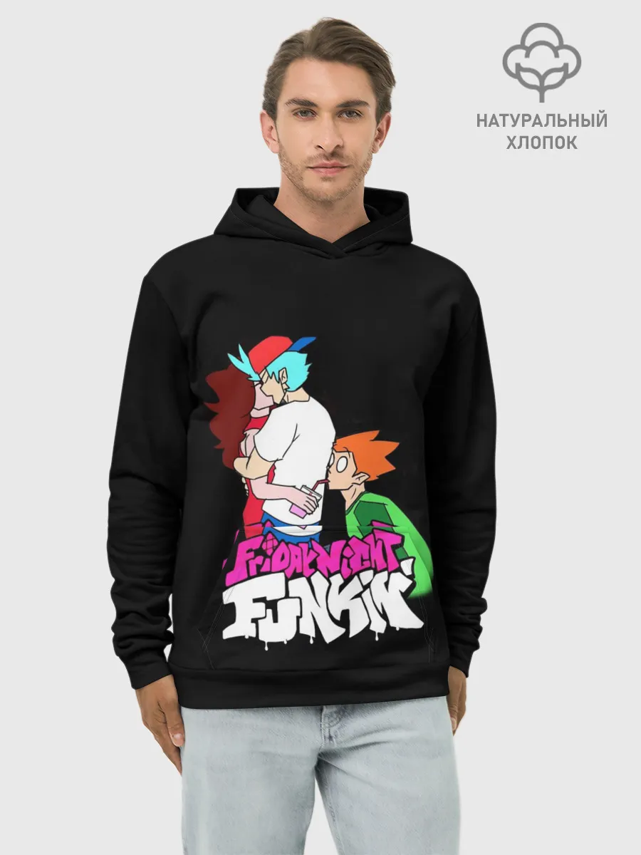 Худи мужской база хлопок / Boyfriend, Girlfriend and Pico