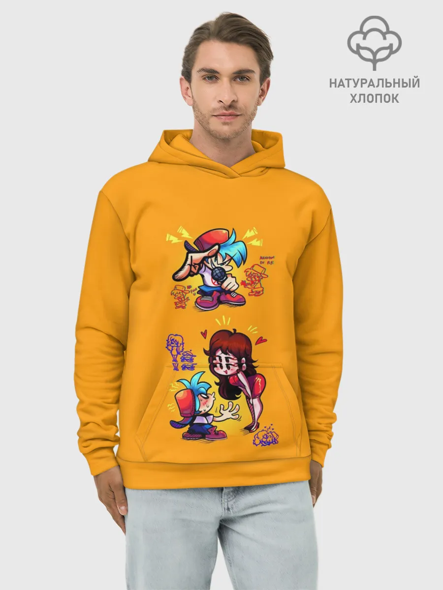 Худи мужской база хлопок / Boyfriend and Girlfriend FNF