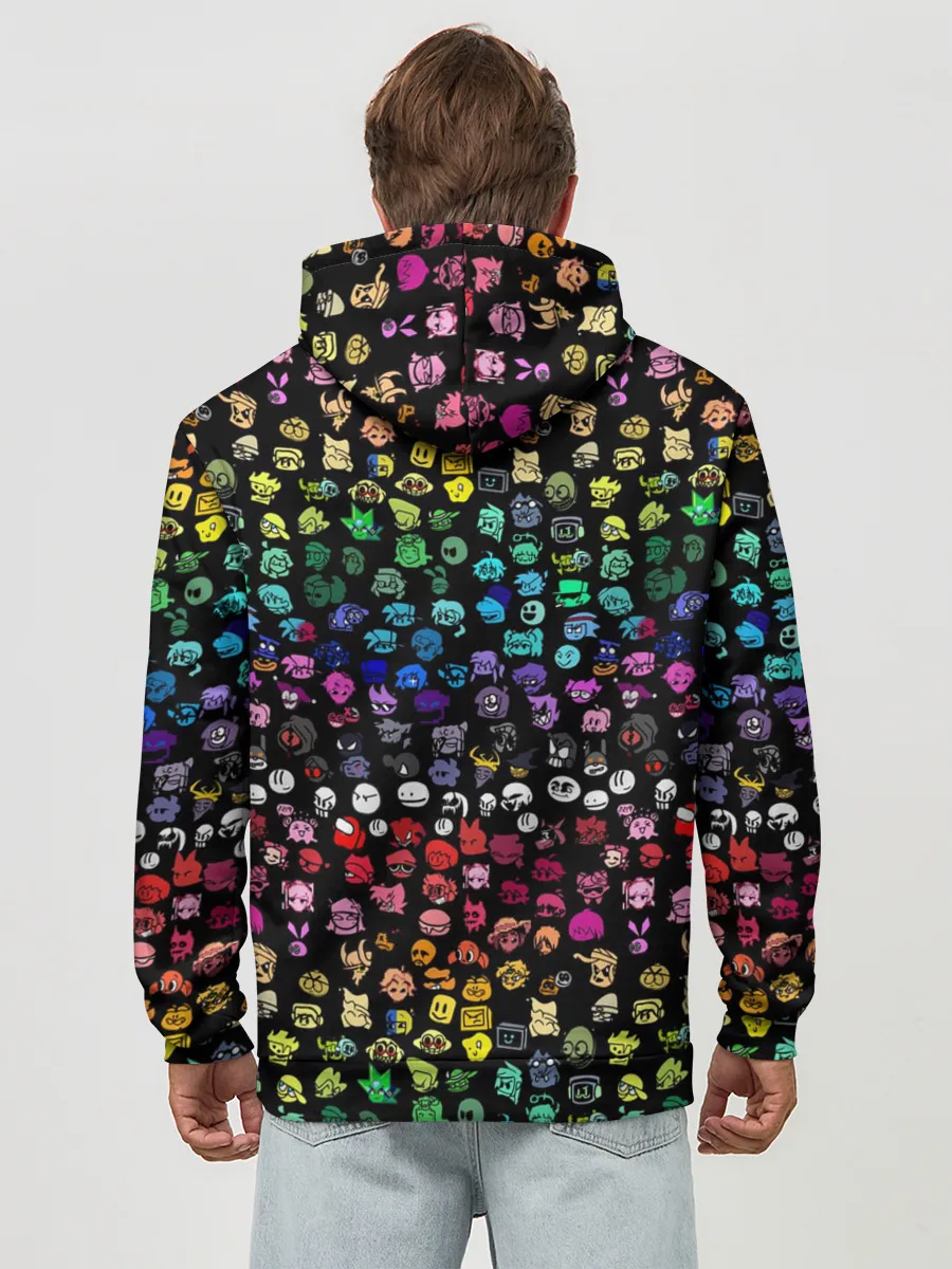 Худи мужской база хлопок / ПЕРСОНАЖИ ИГРЫ FNF