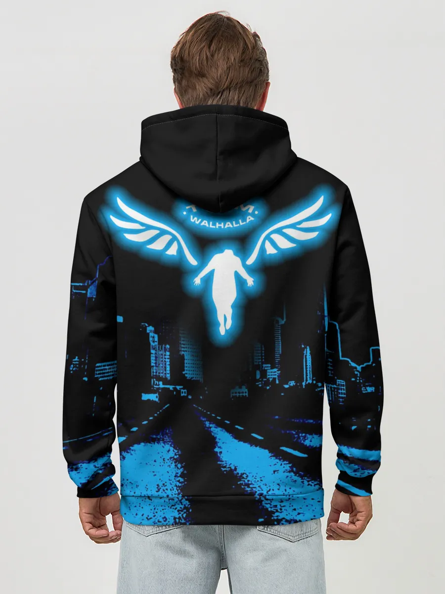 Худи мужской база хлопок / Баджи На Байке