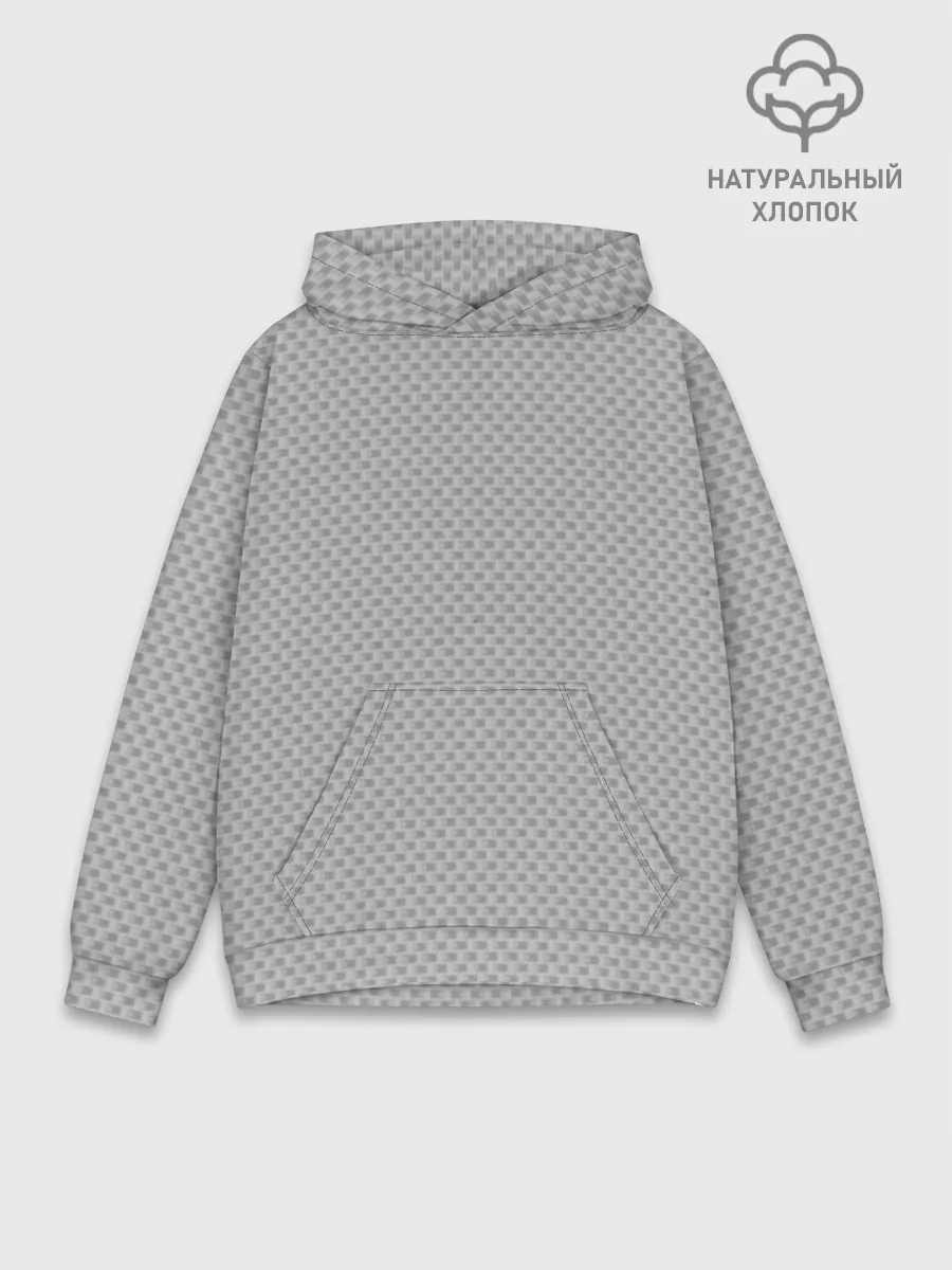 Худи мужской база хлопок / GRAY CARBON