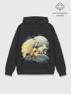 Худи мужской база хлопок / Принцесса Мононоке х Покемоны