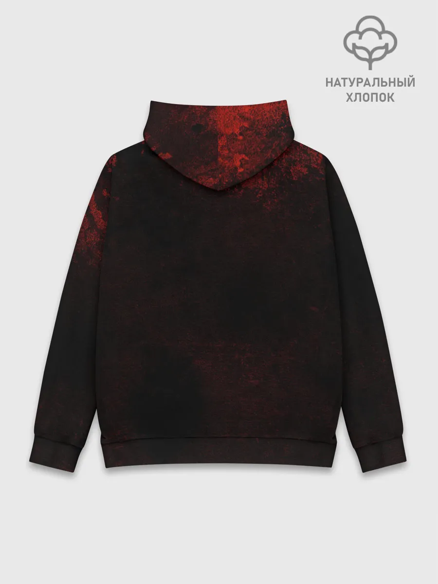 Худи мужской база хлопок / Агрессия Луффи One Piece