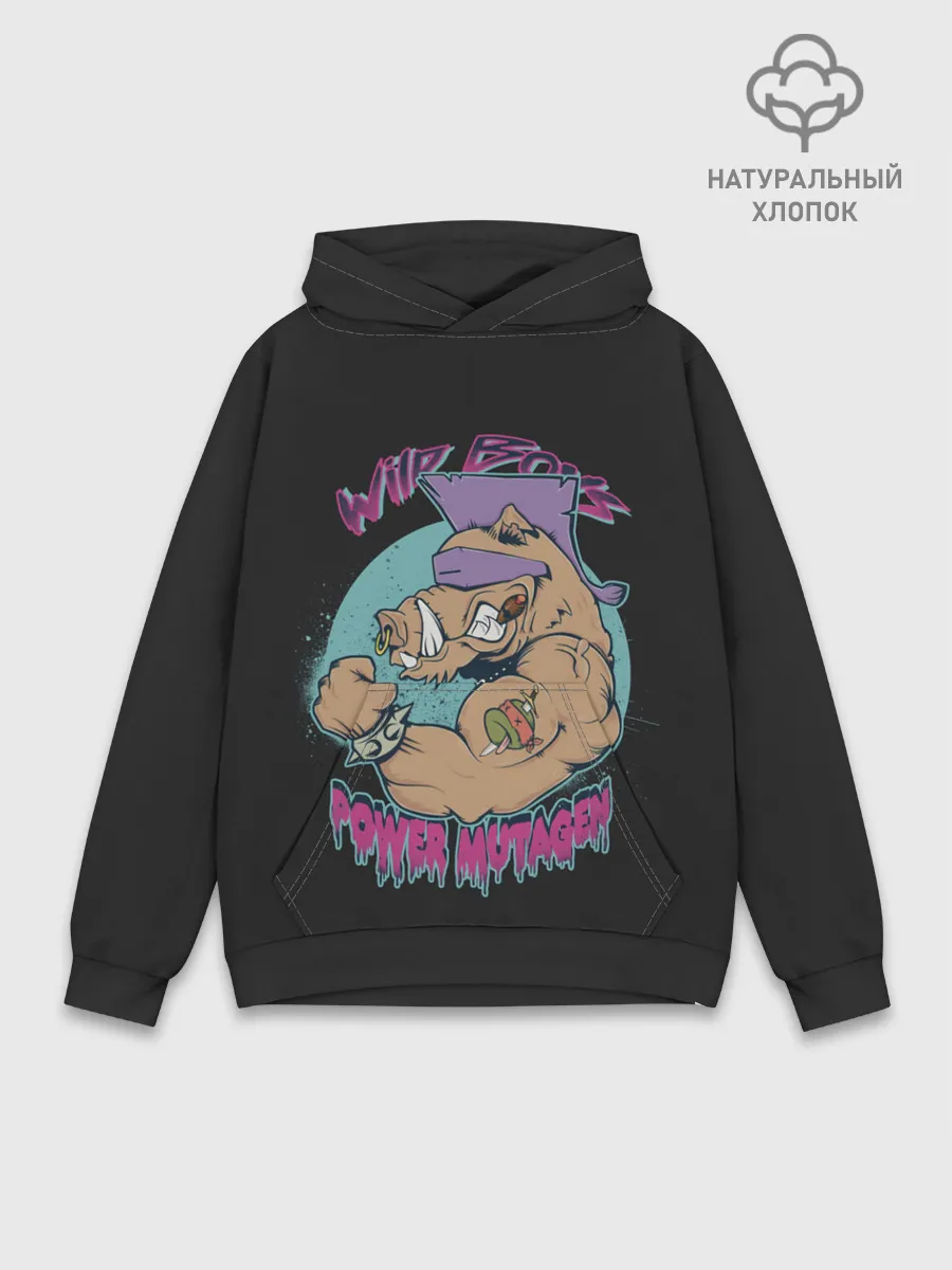 Худи мужской база хлопок / Дикий Бибоп