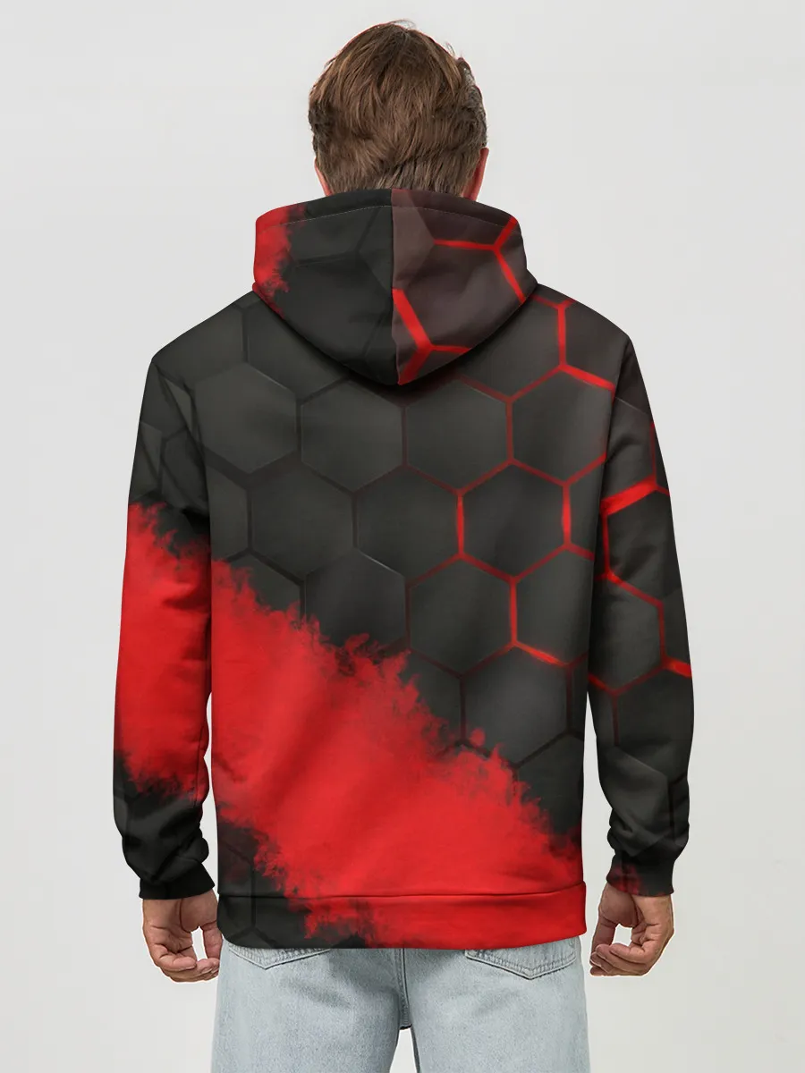 Худи мужской база хлопок / GARENA RED LINE