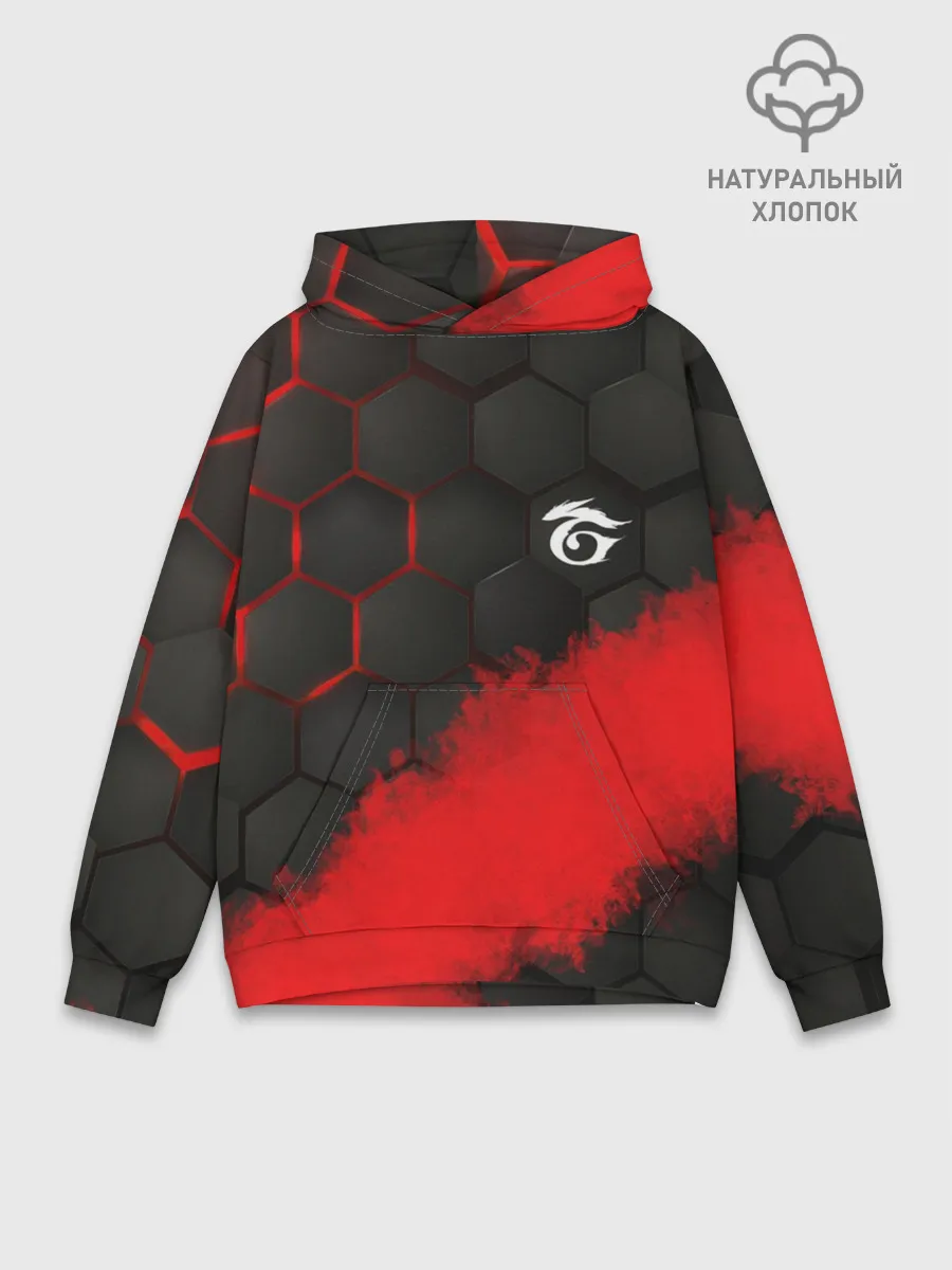 Худи мужской база хлопок / GARENA RED LINE