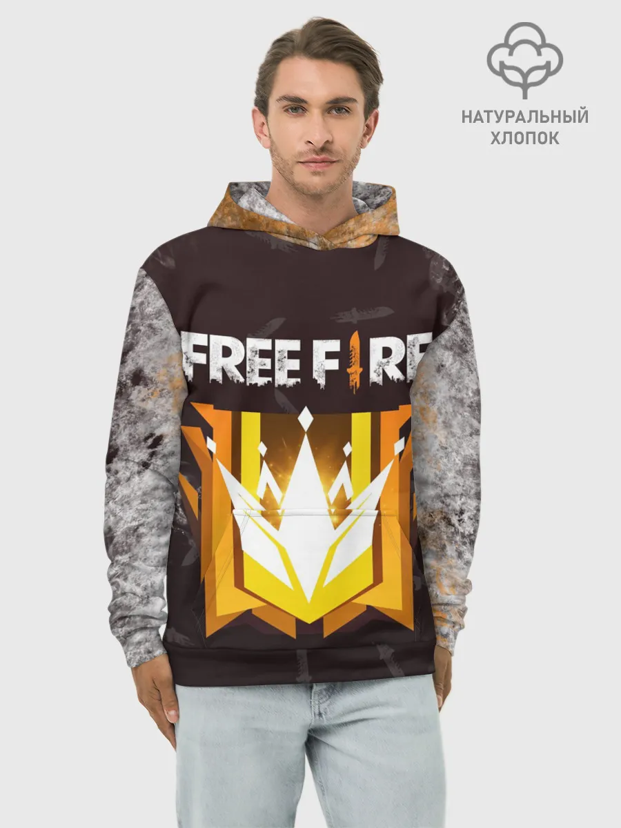 Худи мужской база хлопок / Free Fire | Фри фаер