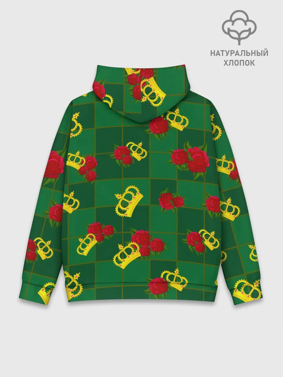 Худи мужской база хлопок / Короны и розы