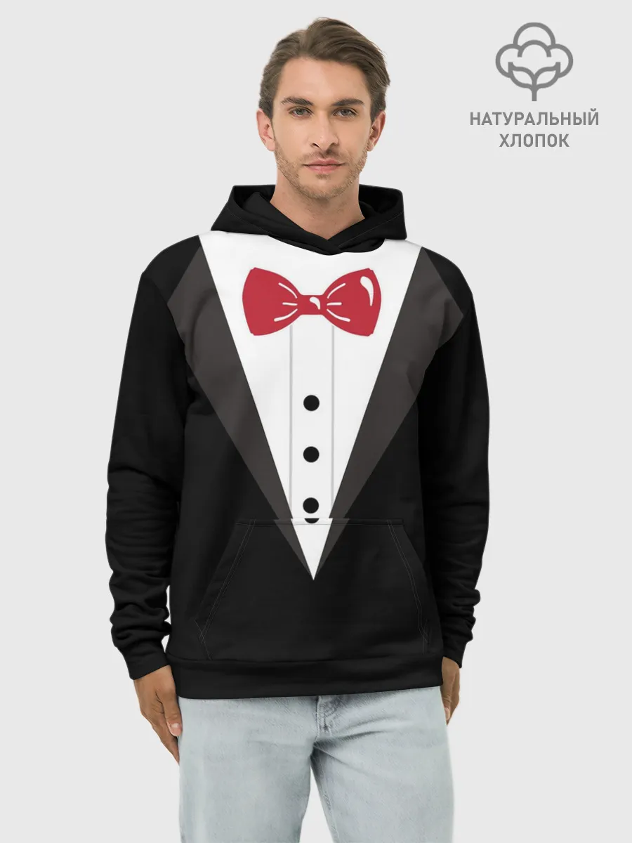 Худи мужской база хлопок / Смокинг
