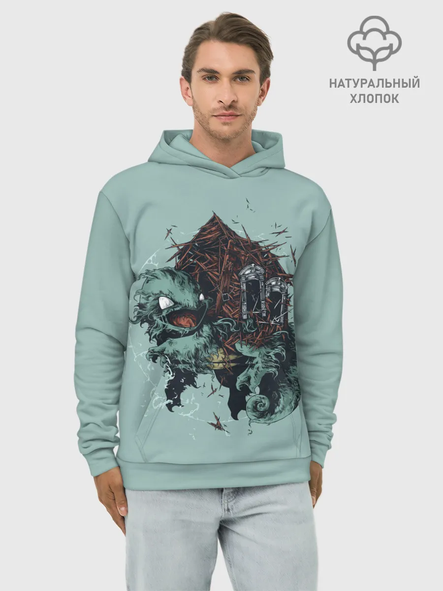 Худи мужской база хлопок / Домик Сквиртла