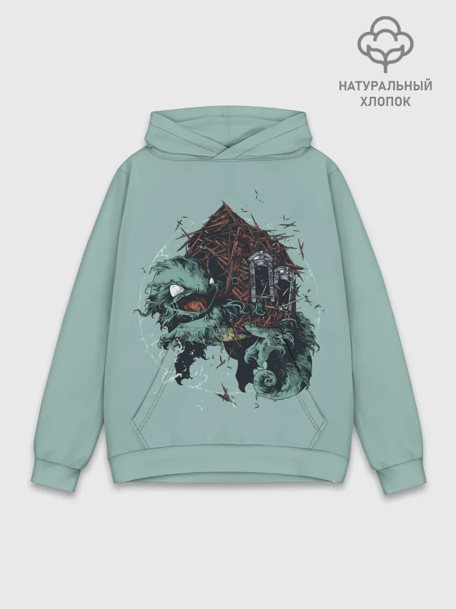 Худи мужской база хлопок / Домик Сквиртла