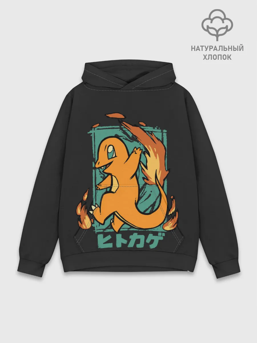 Худи мужской база хлопок / Огонь Чермандера