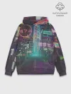 Худи мужской база хлопок / Neon Tokyo