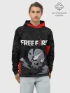 Худи мужской база хлопок / FREE FIRE