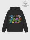 Худи мужской база хлопок / Turtles 8bit
