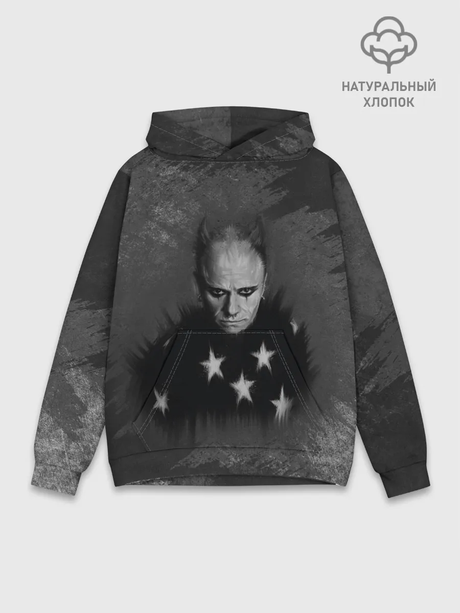 Худи мужской база хлопок / Keith Charles Flint | Кит Флинт