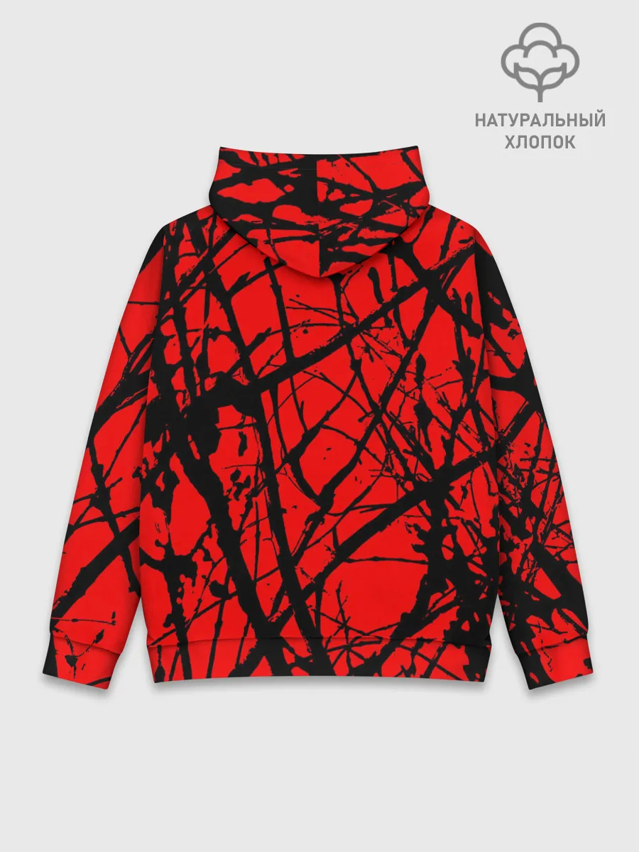 Худи мужской база хлопок / Хоррор Мрачный лес