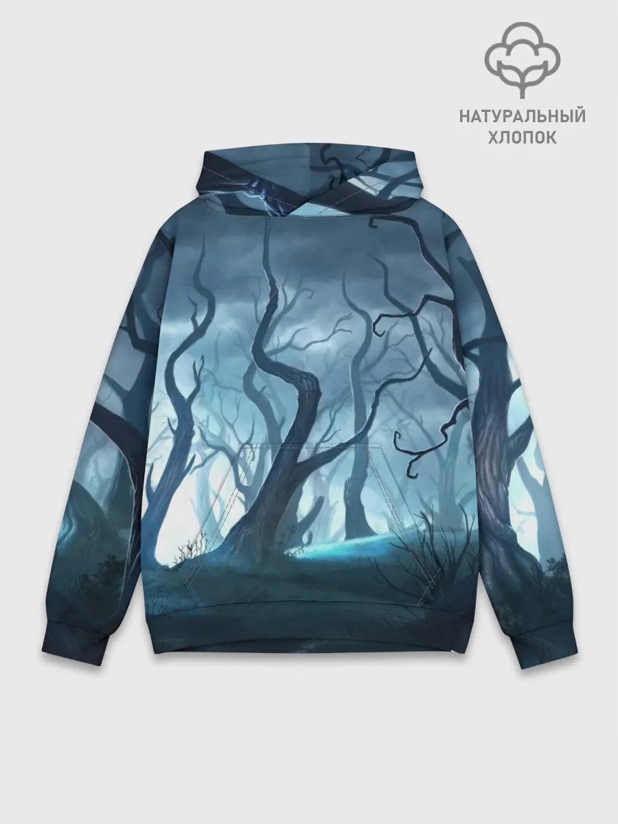 Худи мужской база хлопок / ДРЕМУЧИЙ ЛЕС