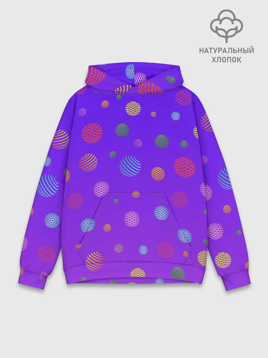 Худи мужской база хлопок / Фантастические шары