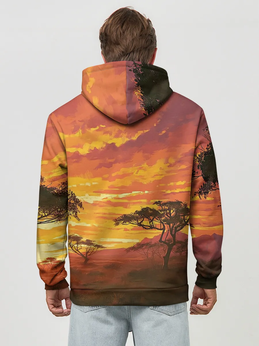 Худи мужской база хлопок / АФРИКАНСКАЯ САВАННА