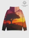 Худи мужской база хлопок / СОЛНЦЕ НАД АФРИКОЙ