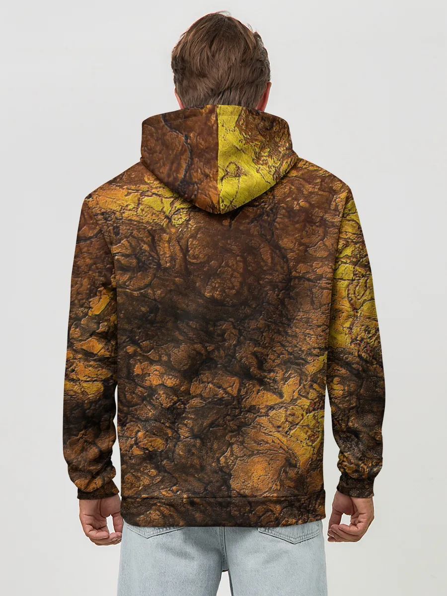 Худи мужской база хлопок / Абстрактный узор текстура