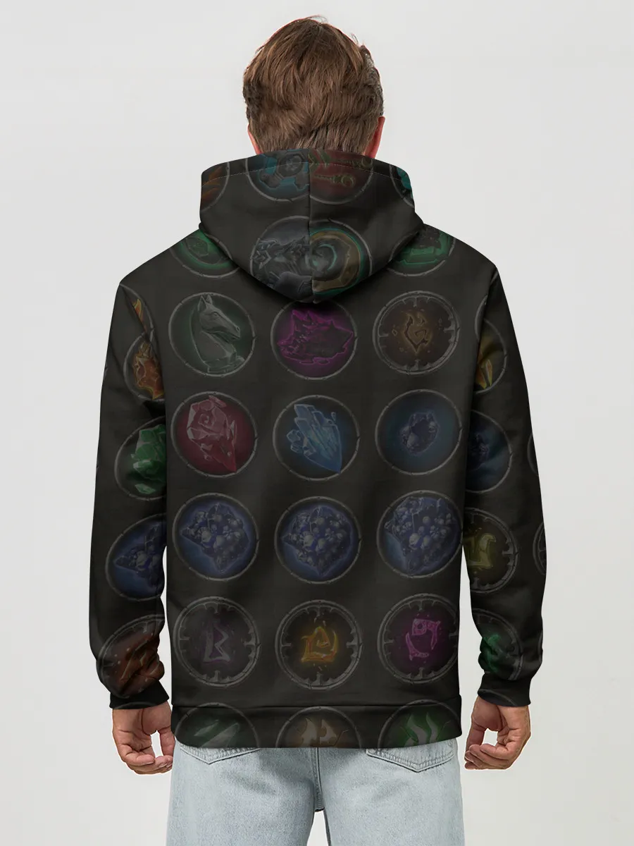 Худи мужской база хлопок / Руны | Darksiders 3