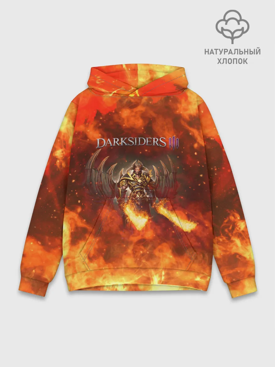 Худи мужской база хлопок / Darksiders 3 | Гнев Войны 3