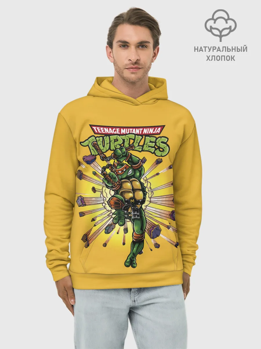 Худи мужской база хлопок / Врыв Микеланджело