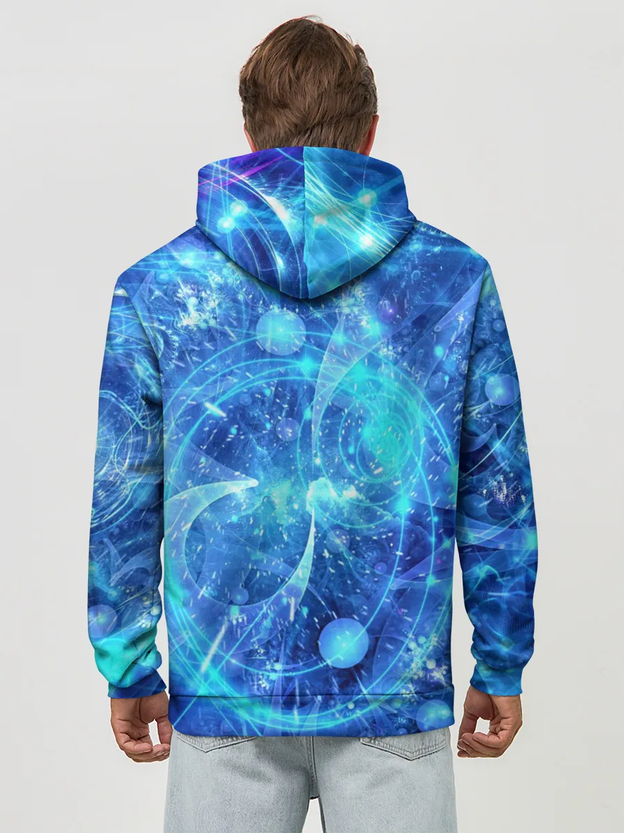 Худи мужской база хлопок / Вибрация воздуха