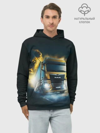 Худи мужской база хлопок / Man Leon