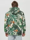 Худи мужской база хлопок / Тропический паттерн
