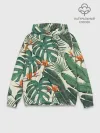 Худи мужской база хлопок / Тропический паттерн