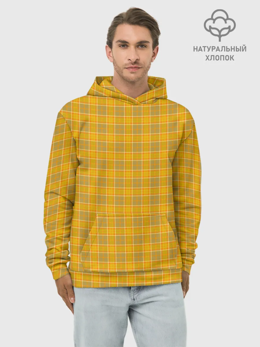 Худи мужской база хлопок / Клетка N2