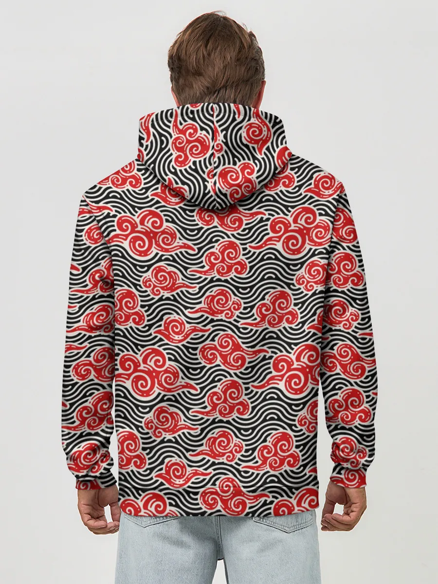 Худи мужской база хлопок / Бакэнэко