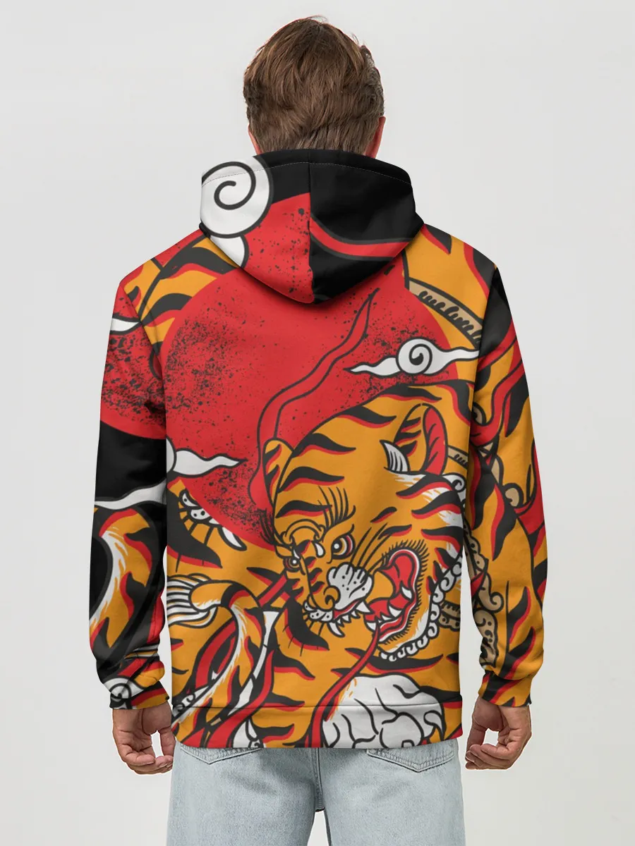 Худи мужской база хлопок / Год тигра