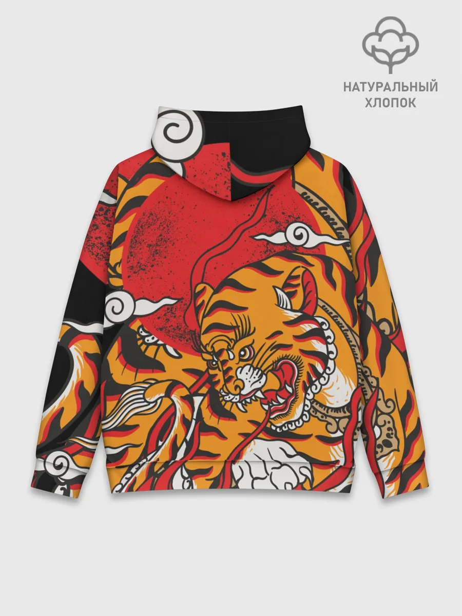 Худи мужской база хлопок / Год тигра