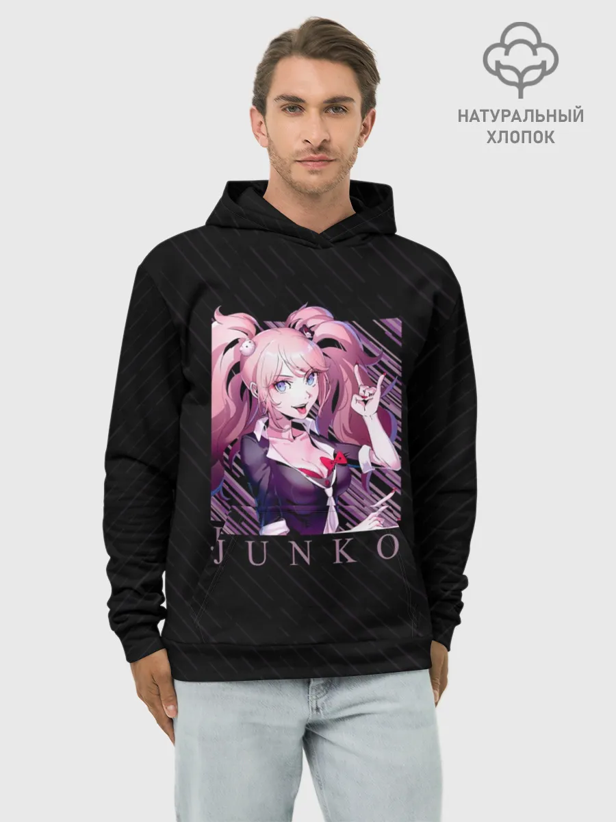 Худи мужской база хлопок / Джунко Эношима в квадрате