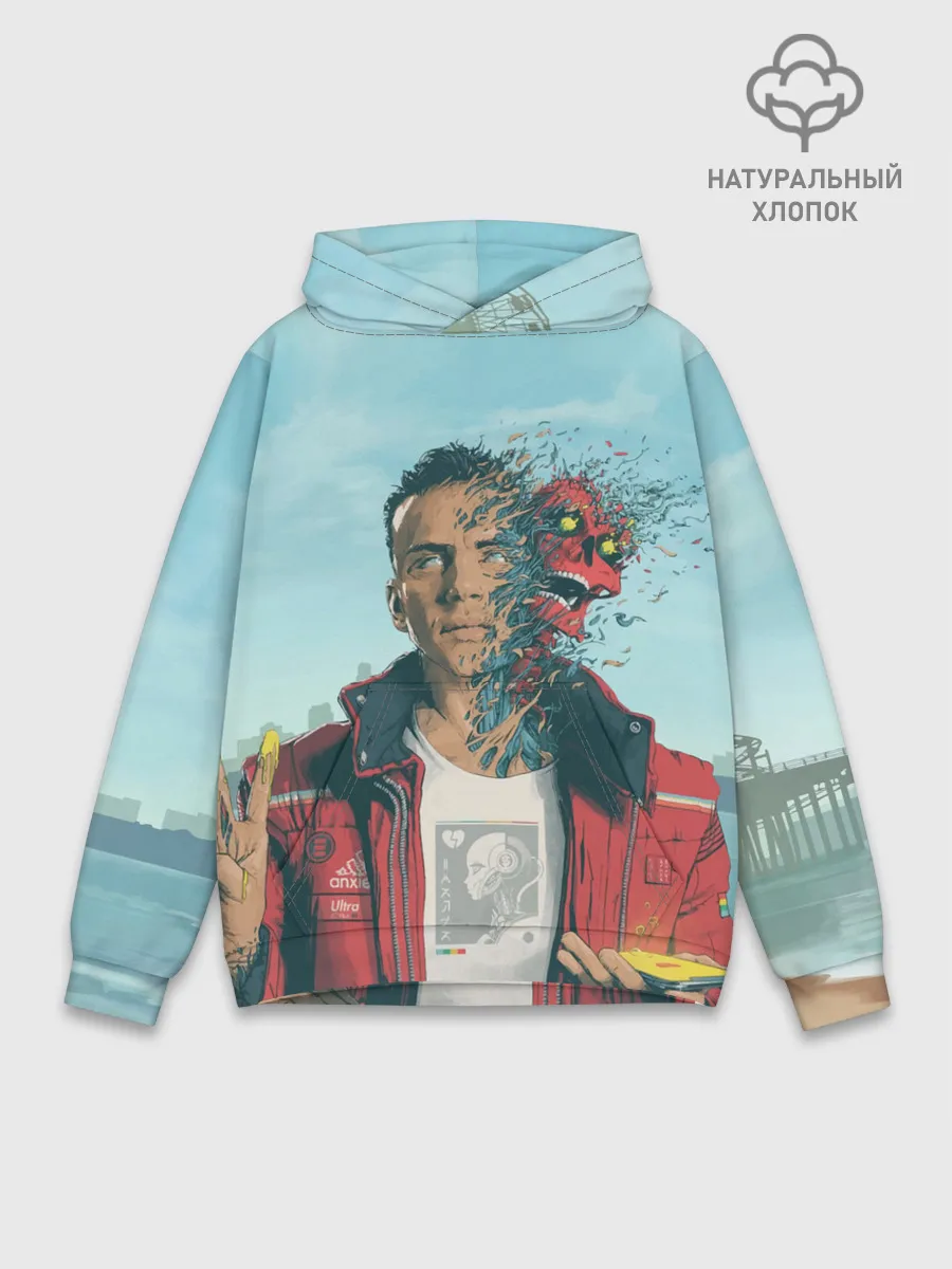 Худи мужской база хлопок / Обложка Logic