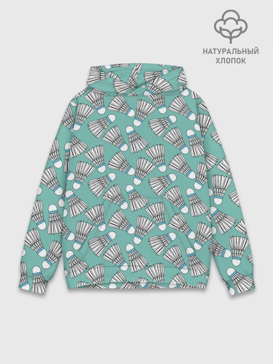 Худи мужской база хлопок / Воланы на ментоловом
