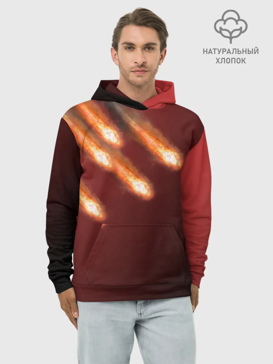 Худи мужской база хлопок / Падение комет