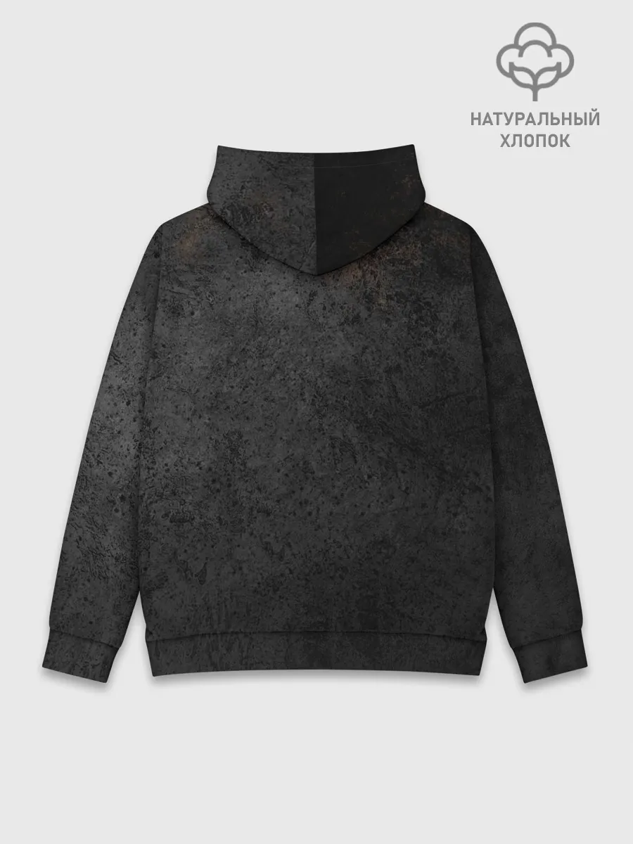 Худи мужской база хлопок / MINECRAFT TEXTURE IRON