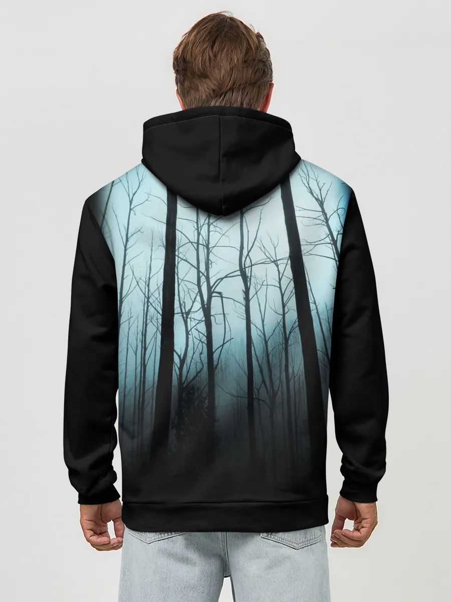 Худи мужской база хлопок / ЖУТКИЙ ЛЕС