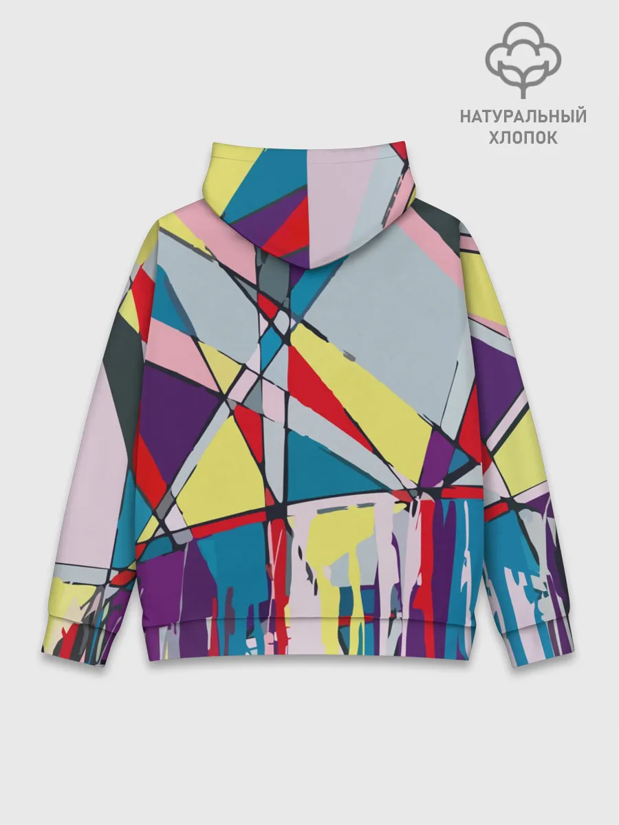 Худи мужской база хлопок / Cubisme